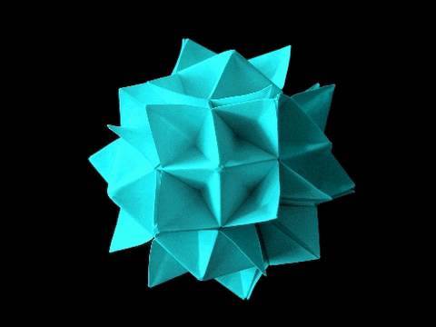How to make an Origami Spiky Cuboctahedron aka Spike Ball