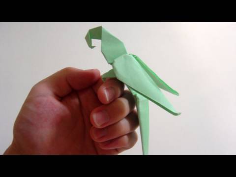 Kağıttan Papağan Origami